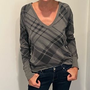 Dark grey and black sweatshirt